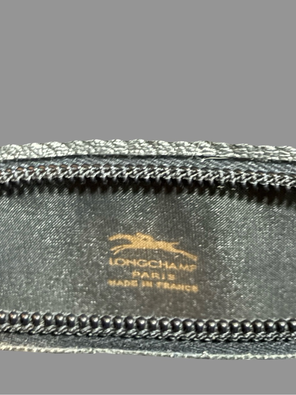 Vintage Longchamp Paris Black Leather Flap Crossbody Bag - Made in France - Picture 10 of 11